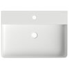 Aqueduto ESP0510 AQD ESPIRAL Раковина накладная/подвесная прямоугольная с отверстием под смеситель 610*420, белый глянцевый