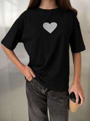 Футболка для девочки сердце