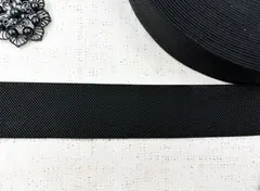 Лента эластичная/помочная, ш. 4 см, пр-во Россия, чёрный