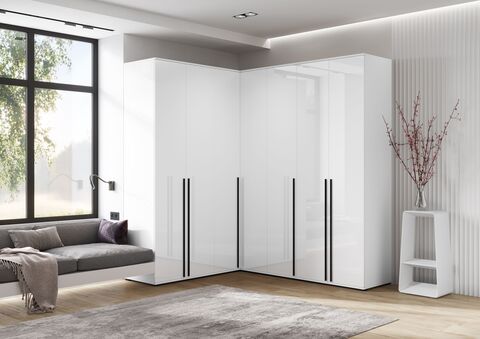 Комплект шкафов Норд №1 Белый глянец / Белый