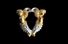 Силиконовый молд № 724 Архитектурный элемент с ангелами