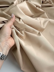 Плащовая смесовая ткань, цвет Песок