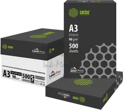 Бумага Cactus CS-LPA390500 A3 марка A/90г/м2/500л./белый CIE170% для лазерной печати — фото 2