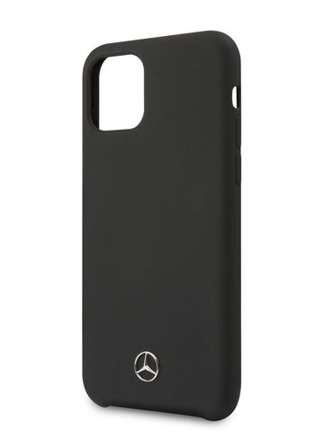 Силиконовый чехол Mercedes-Benz для iPhone 12 Mini (Черный)