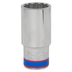 KING TONY (423027M) Головка торцевая глубокая двенадцатигранная 1/2", 27 мм