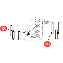 Комплект №10 для Hybest GSR40A (Комплект быстросъемных стволов x2 + фиксатор)