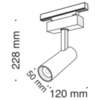 Трековый светильник Technical Focus LED  TR019-2-10W4K-B