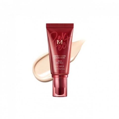 Missha M Perfect Cover BB Cream Rx SPF42 PA+++ тональный крем с прекрасной кроющей способностью тон № 22 нейтральный беж