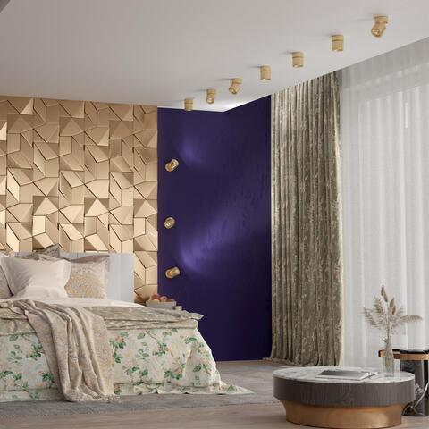 358810 OVER NT21 150 матовое золото Накладной светодиодный светильник IP20 LED 10W 850Лм 4000K 220V GESSO