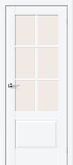 Межкомнатная дверь Прима-13.0.1 White Silk / Двери Браво