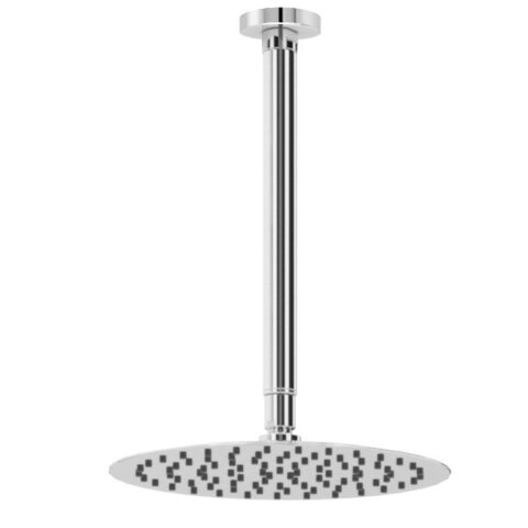 Cezares CZR-B-TDDQ-30/30-BIO Верхний душ квадратный, 30x30 см, с изливом из потолка 30 см, латунь, исполнение Белый матовый