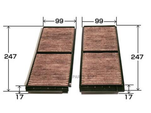 Фильтр салонный угольный VIC  AC-404EX