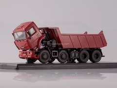 KAMAZ-6540 8x4 tipper early burgundy 1:43 Start Scale Models (SSM)