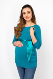 Блузка для беременных 01200 зеленый