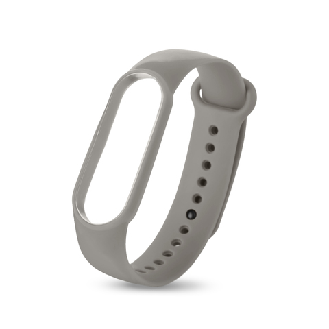 Силиконовый ремешок Silicon Loop для Xiaomi Mi Band 5, 6 (Серый - Grey)