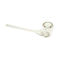 Трубка сувенирная - стекло элегант прямая прозрачная 13 см JX-17