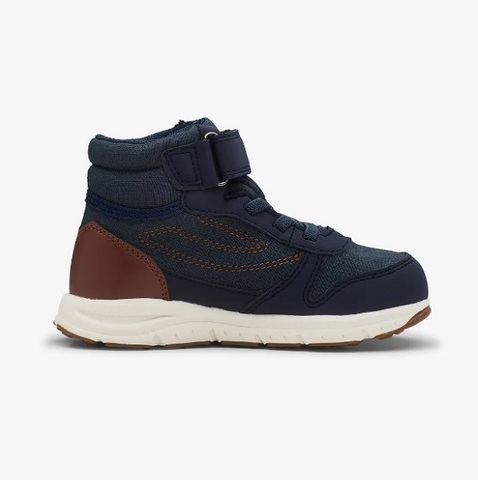 Купить полуботинки Viking Hovet Mid WP Navy/Cognac демисезонные