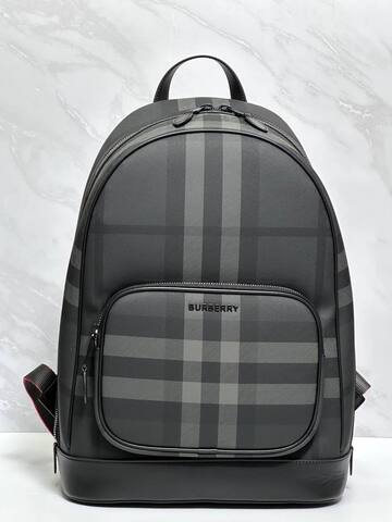 Рюкзак Burberry Rocco в клетку, серый