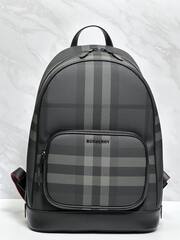 Рюкзак Burberry Rocco в клетку, серый