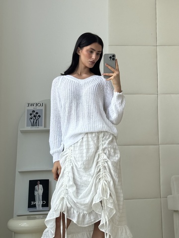 Юбка на кулисках / white