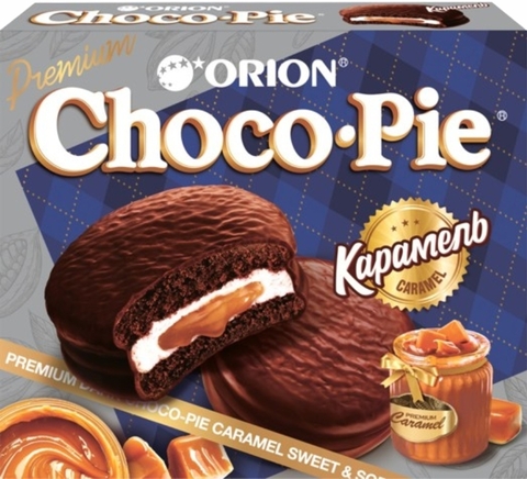 Бисквит ORION Choco-Pie Карамель 360 г РОССИЯ