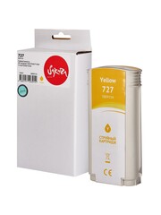 Струйный картридж Sakura B3P21A (№727 Yellow) для HP Designjet T920/T930/T1500/T1530/T2500/T2530, водорастворимый тип чернил, желтый, 130 мл.