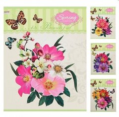 Тетрадь 80л Цветы Прекрасная весна мат лам выб лак 80Л-2369 ассорти 4 вида