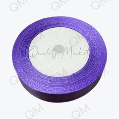 Лента атласная 2 см 25 ярдов (фиолетовая) №021