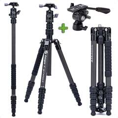 FOTOPRO Tripod Carbon E 42QP + MH3 профессиональный карбоновый штатив с дополнительной видеоголовой