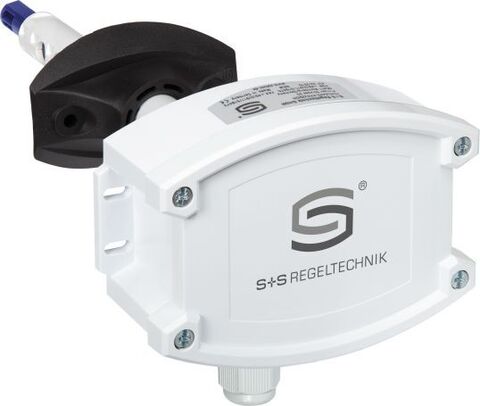 S+S Regeltechnik KLGFT-W канальный датчик воздушного потока, электронный, с активным и релейным выходом для измерения скорости потока и температуры.