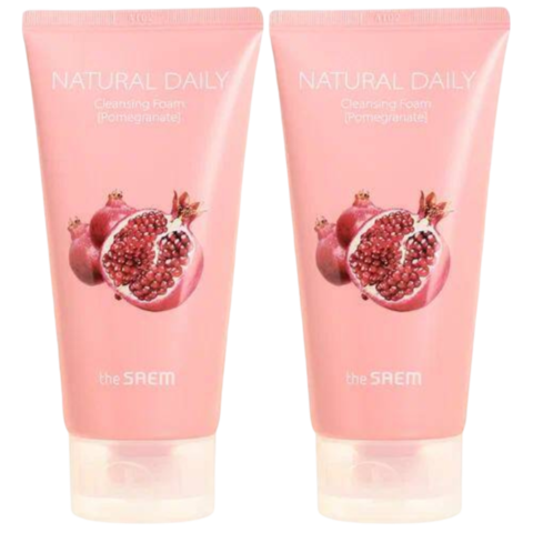 The Saem Natural Daily Cleansing Foam Pomegranate Special Set 2 Набор пенок с экстрактом граната