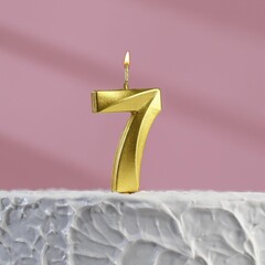 Свеча в торт на шпажке "Грань" 5 см. 1 шт