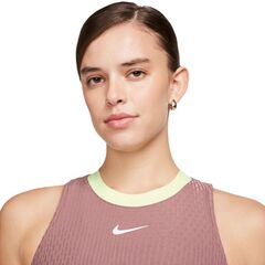 Топ теннисный Nike Court Slam Dri-Fit Tennis Tank Top - smokey mauve/smokey mauve/white