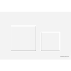 Ceramica Nova CN12-002W Кнопка смыва Balance, клавиши Square, цвет белый глянцевый, арт.CN12-002W фото