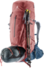 Картинка рюкзак туристический Deuter Aircontact X 60+15 SL Redwood-Ink - 7