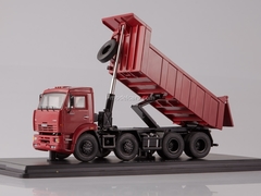 KAMAZ-6540 8x4 tipper early burgundy 1:43 Start Scale Models (SSM)