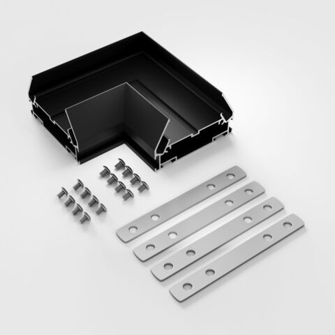 Коннектор угловой для монтажа в натяжной потолок однофазного шинопровода Elektrostandard Basic System 85235/00