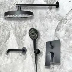 Душевая система встраиваемая HAIBA HB80553-7 черный