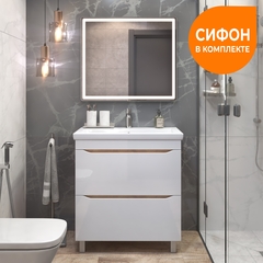 Тумба под раковину Grani 800-0-2 (Como) дуб золотой