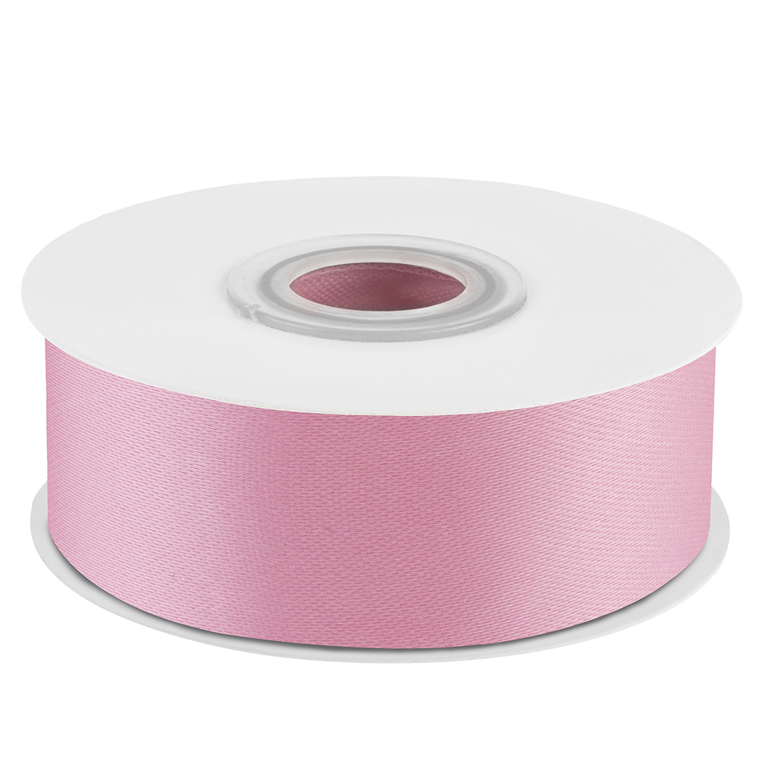 Лента Атласная (2,5см*22,85м) Розовый.