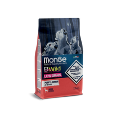 Сухой корм Monge Dog BWild LOW GRAIN Puppy & junior для щенков, низкозерновой, из мяса оленя 2,5 кг