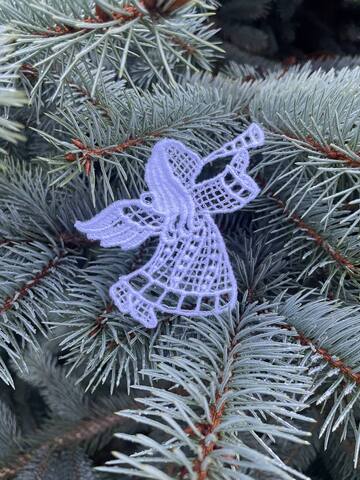 Ангелочек. Подвеска. Кружево NYK-2507S-Midi