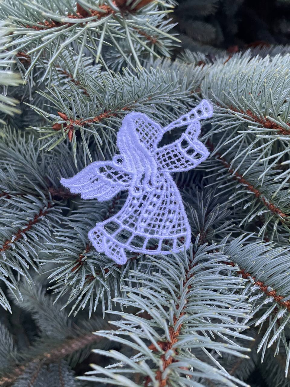 Ангелочек. Подвеска. Кружево NYK-2507S-Midi