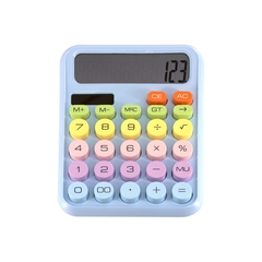 
          Калькулятор Alingar 12 разрядов, 158*125*18 мм, двойное питание, голубой, ААА батарея не комплекте