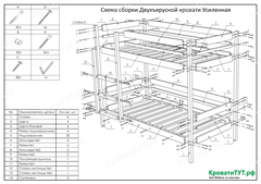 Двухъярусная кровать УСИЛЕННАЯ
