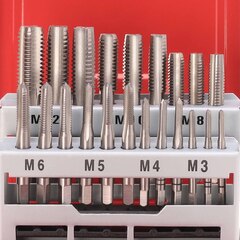 Набор метчиков комплектных М3-М12 21пр DIN352 HSS-G Ruko 245001 (В)