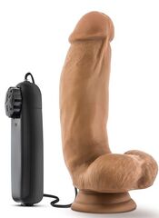 Вибратор реалистичный Blush MMA Fighter, 17,8 см, кофейный