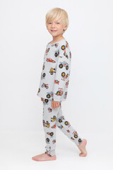 пижама  для мальчика  К 1587/речной перламутр,машины