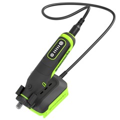 Гравер Greenworks G24RTK2 24V с базой и оснасткой (52 шт) аккумуляторный, с АКБ 2 А/ч и ЗУ