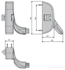 8016_G5 Центральный замок с одной точкой запирания Fapim